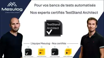Renforce son expertise Banc test automatisé : deux développeurs obtiennent la certification NI TestStand Architect
