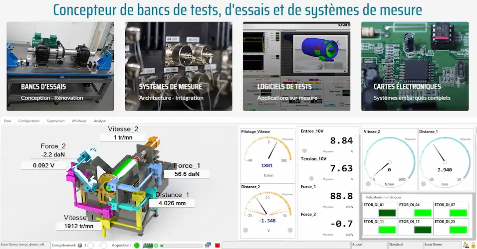 MESULOG conçoit des bancs de test, des systèmes de mesure, des logiciels de test et des solutions de validation de cartes électroniques pour l'industrie.