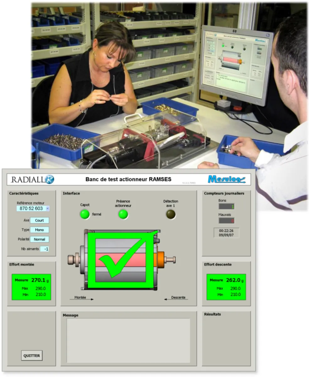 Banc de test actionneur