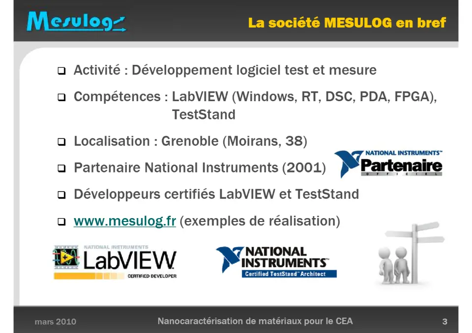 La société MESULOG en bref – diapositive 3