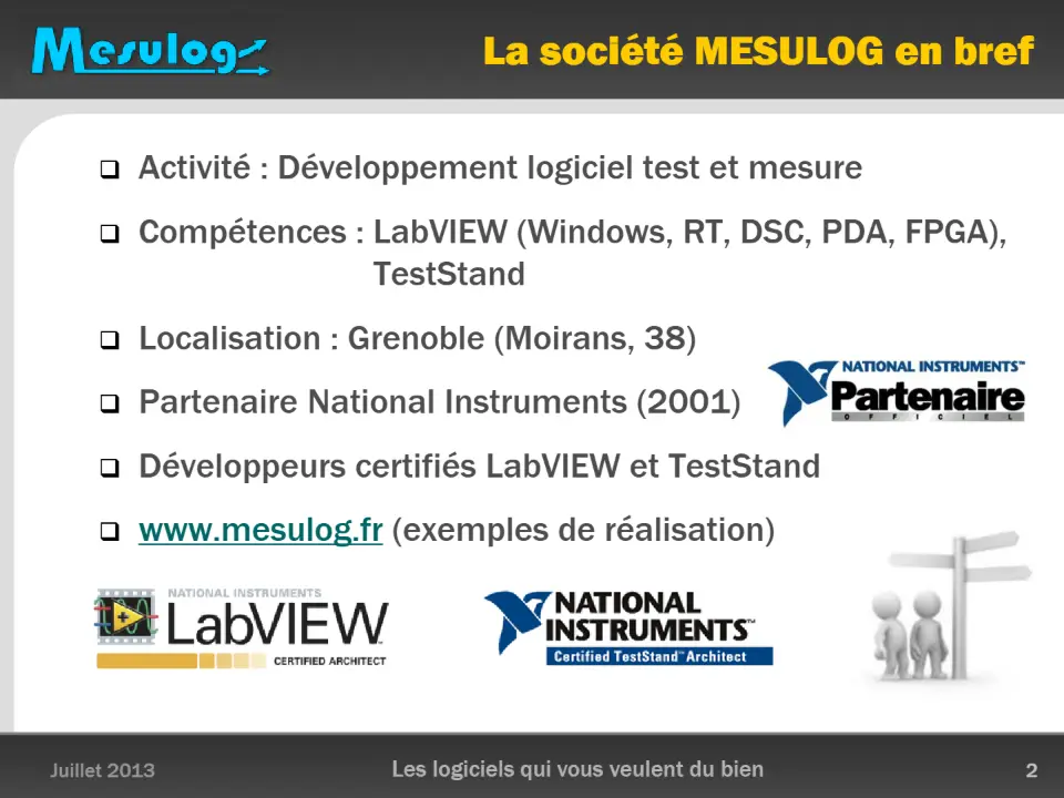 La société MESULOG en bref – diapositive 2