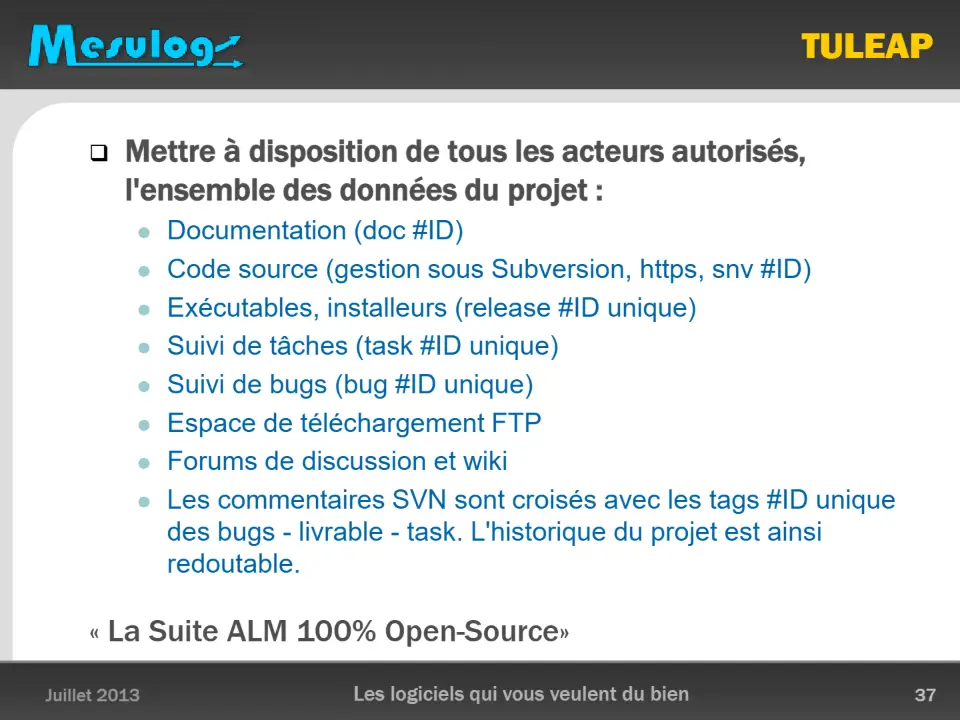 TULEAP – diapositive 37