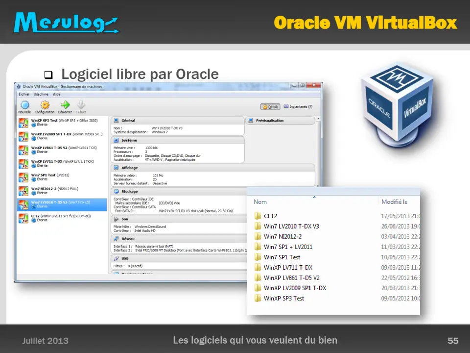Oracle VM VirtualBox – diapositive 55