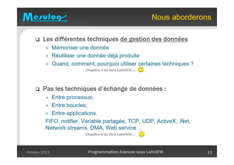 Nous aborderons – diapositive 13