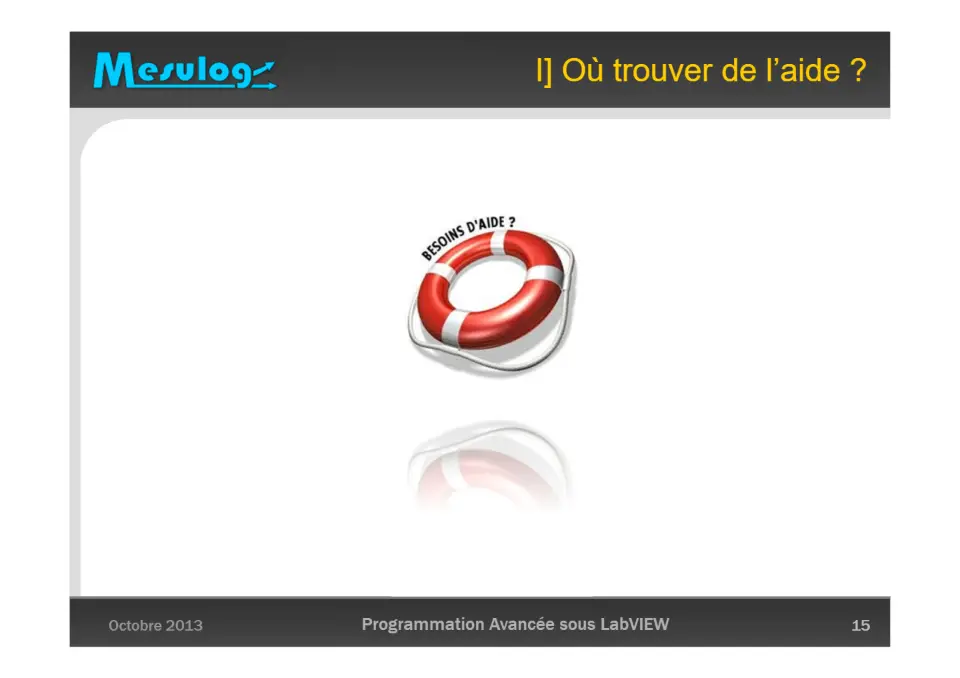 I] Où trouver de l’aide ? – diapositive 15