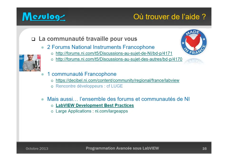 Où trouver de l’aide ? – diapositive 16