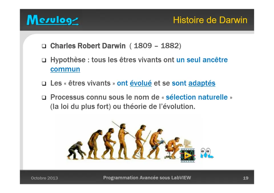 Histoire de Darwin – diapositive 19