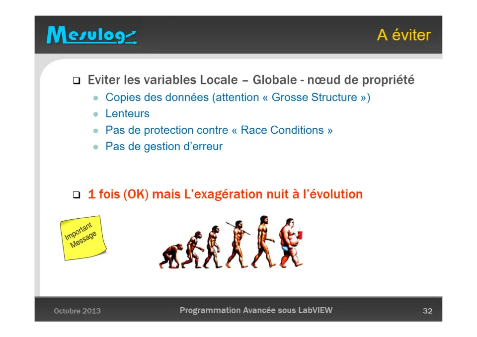 A éviter – diapositive 32