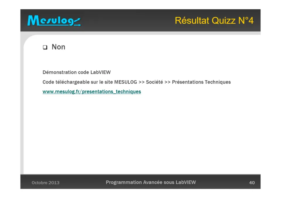 Résultat Quizz N°4 – diapositive 40