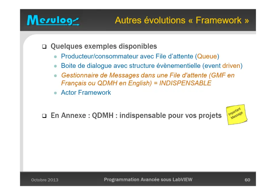 Darwin appliqué à LabVIEW : l’évolution de la gestion des données – diapositive 60