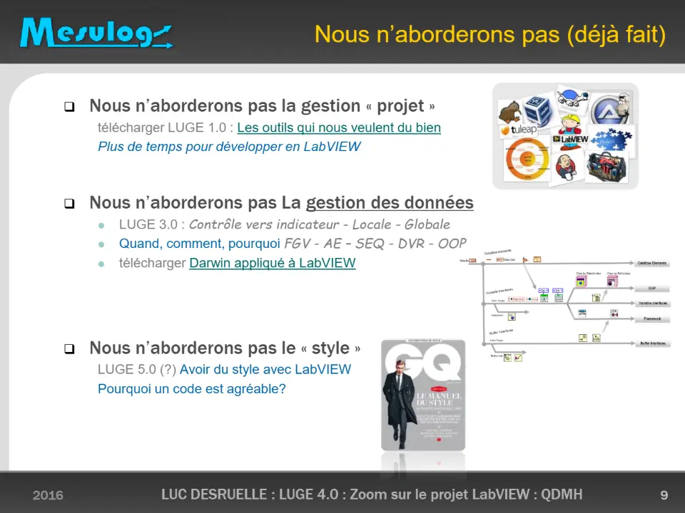 Nous n’aborderons pas (déjà fait) – diapositive 9