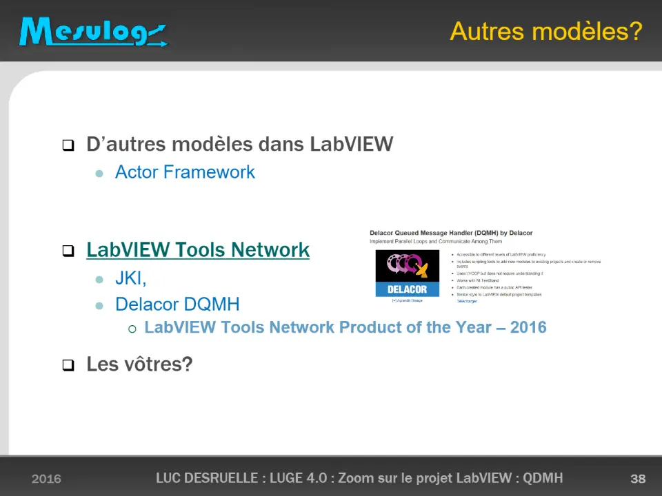 Autres modèles? – diapositive 38