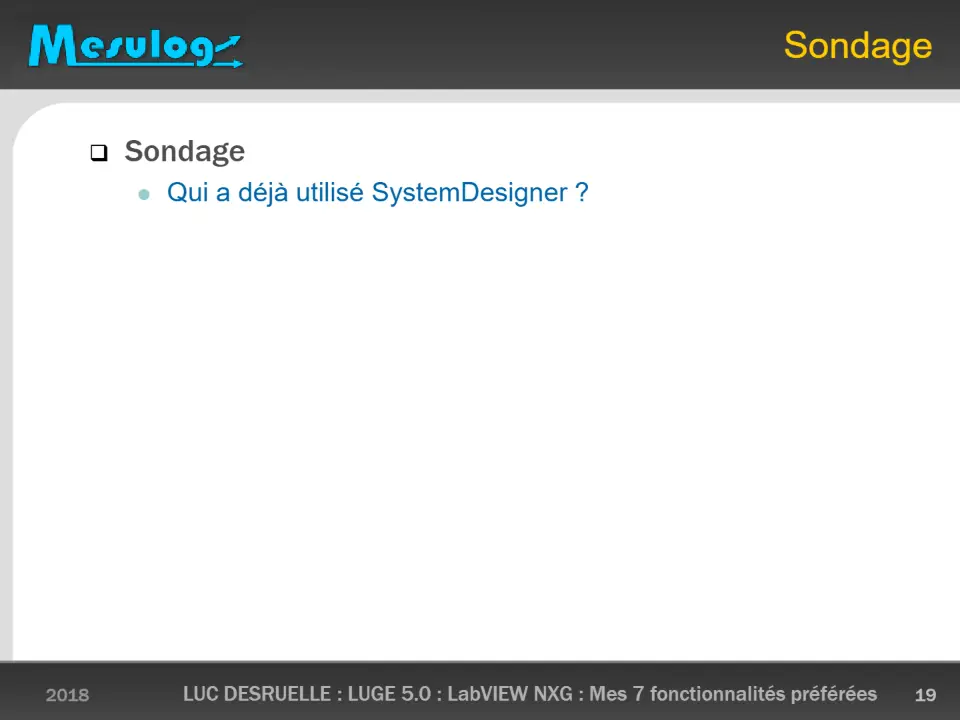 Sondage – diapositive 19