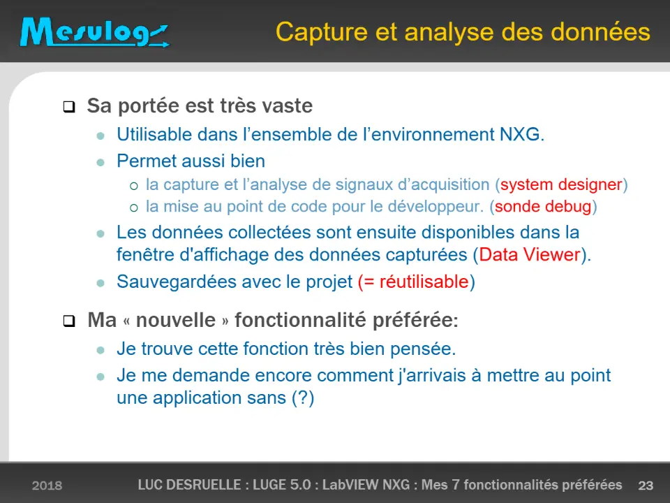 Capture et analyse des données – diapositive 23