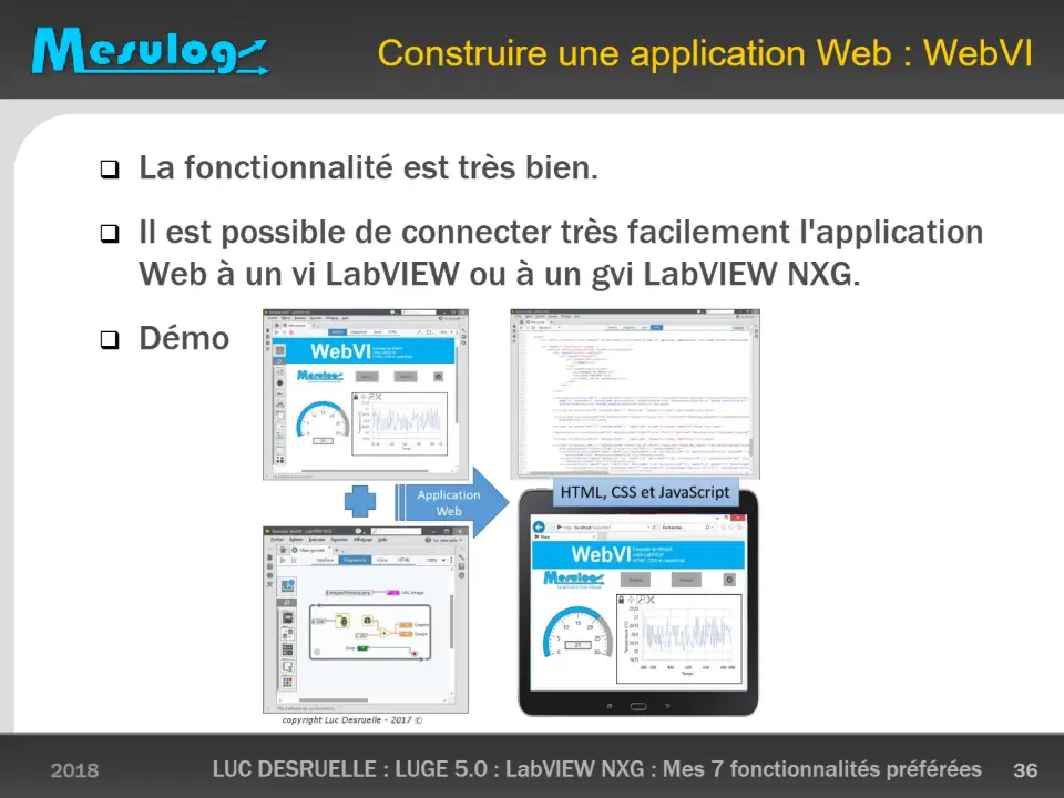 Construire une application Web : WebVI – diapositive 36