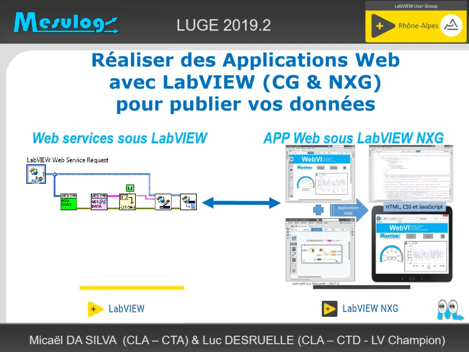 Réaliser des Applications Web avec LabVIEW (CG & NXG) – diapositive 1