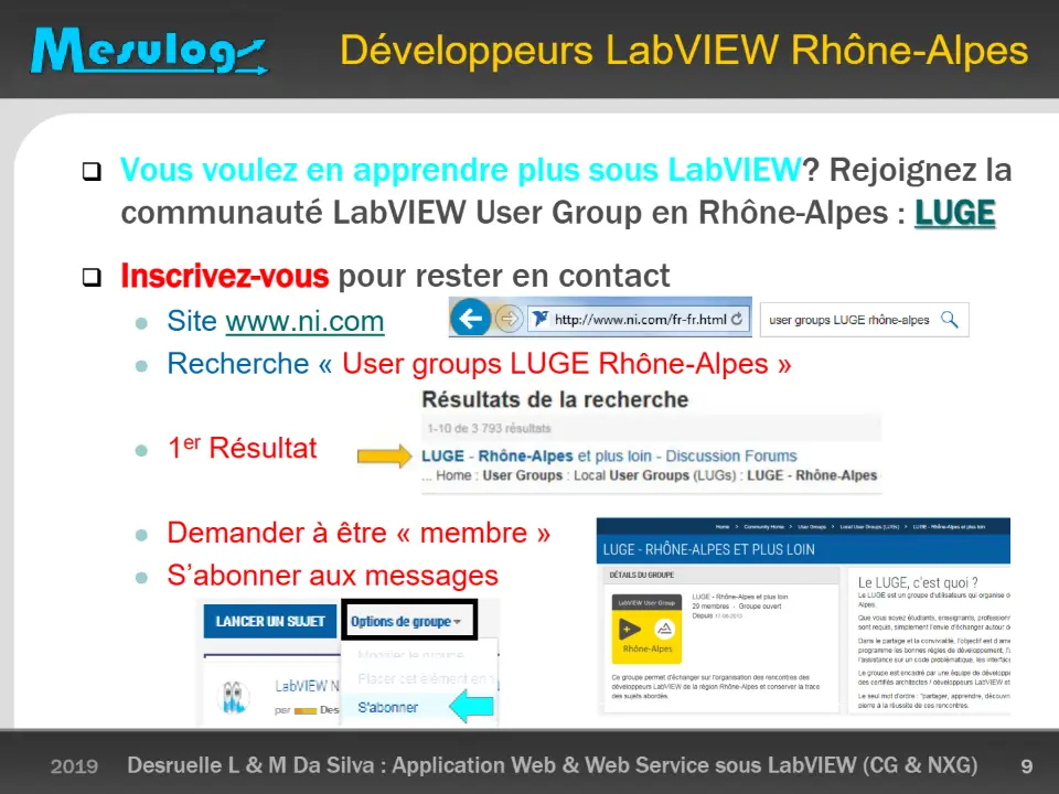 Développeurs LabVIEW Rhône-Alpes – diapositive 9
