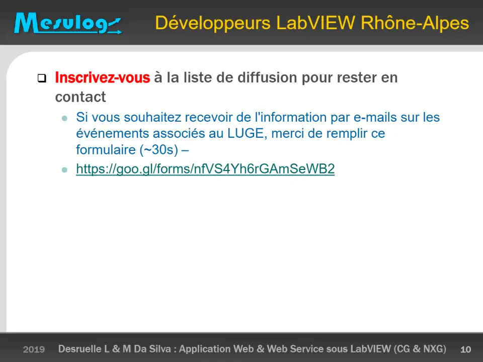 Développeurs LabVIEW Rhône-Alpes – diapositive 10