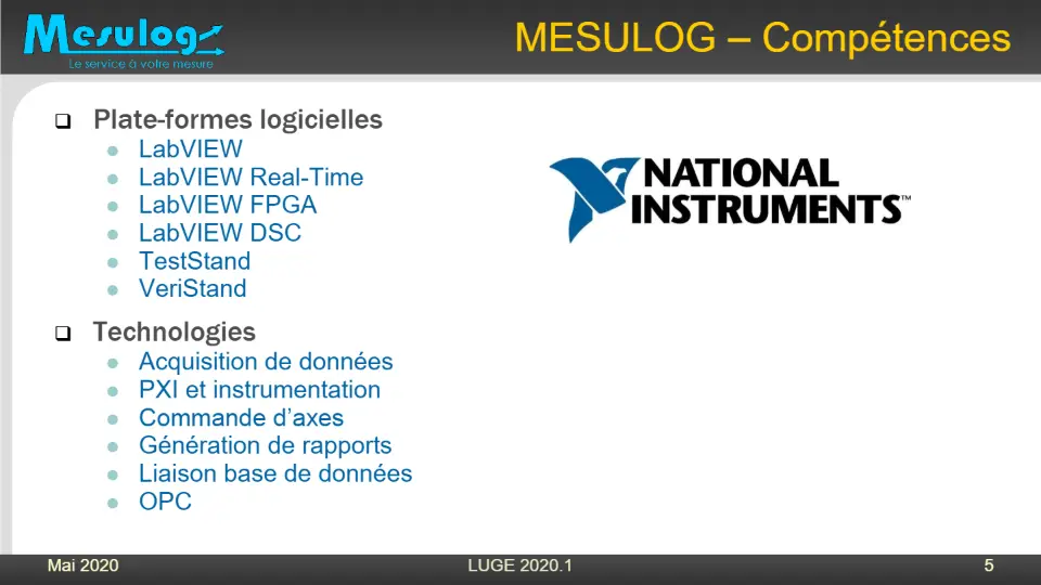 MESULOG – Compétences – diapositive 5