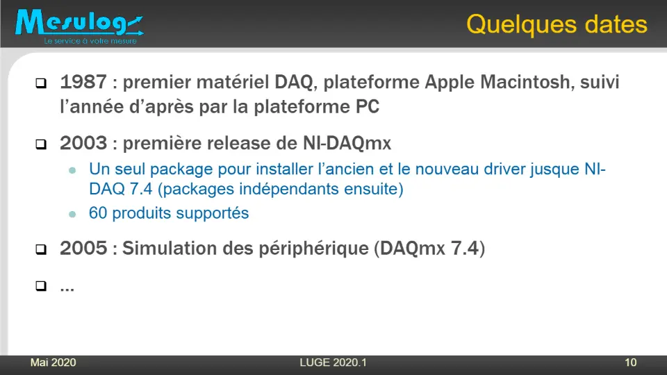 Quelques dates – diapositive 10
