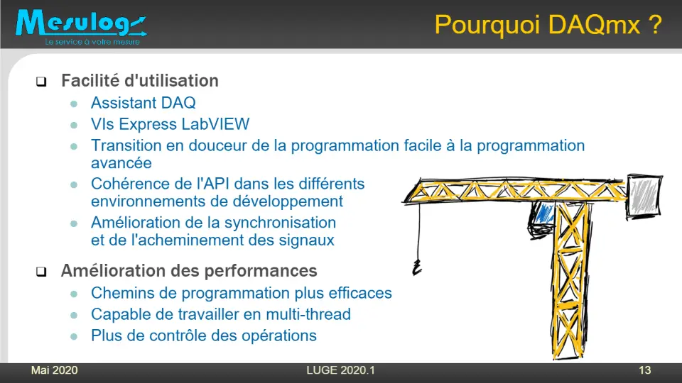Pourquoi DAQmx ? – diapositive 13