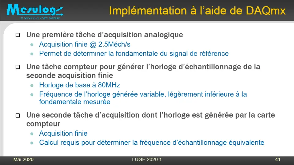 Implémentation à l’aide de DAQmx – diapositive 37