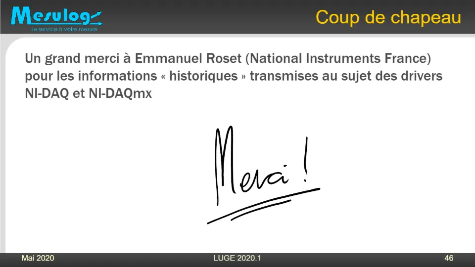 Coup de chapeau – diapositive 42