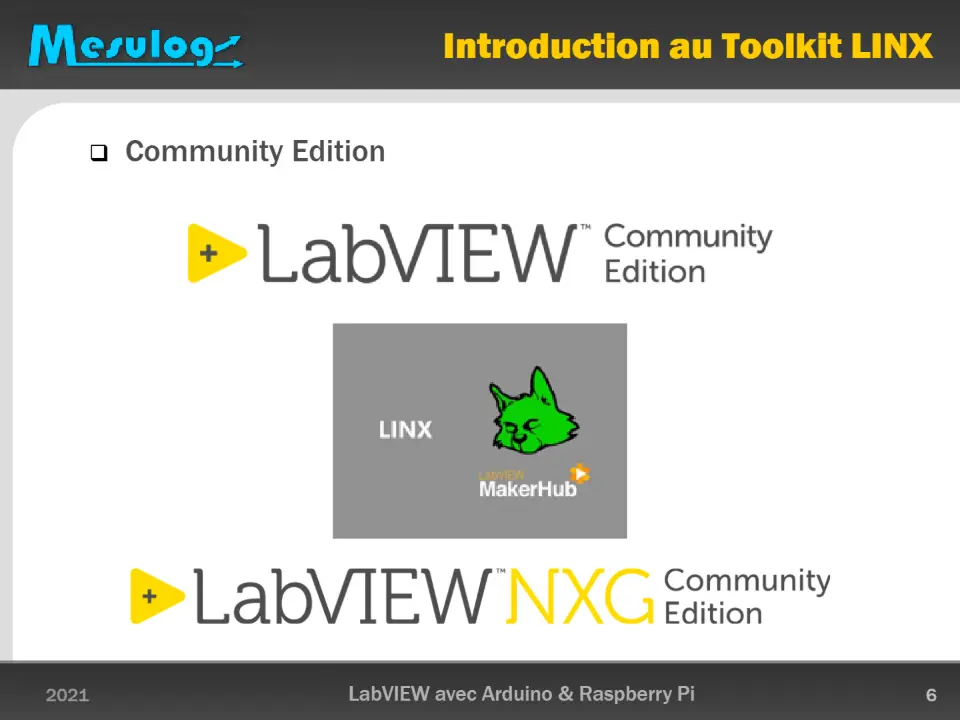 Introduction au Toolkit LINX – diapositive 6