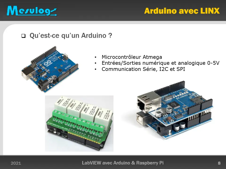 Arduino avec LINX – diapositive 8