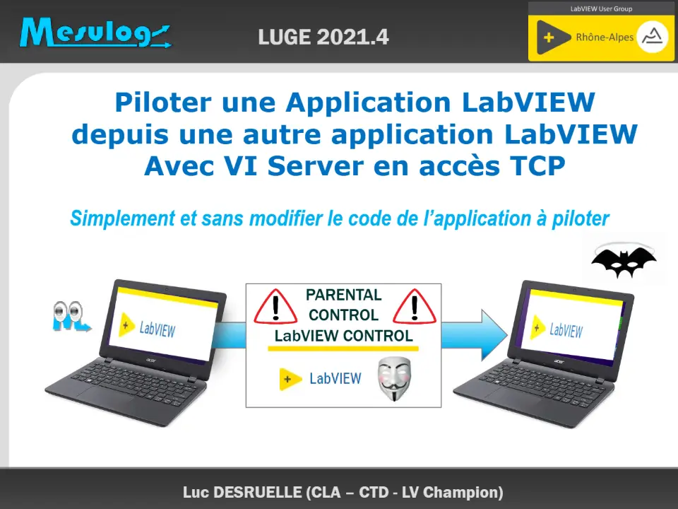 Piloter une Application LabVIEW depuis une autre application LabVIEW – diapositive 1