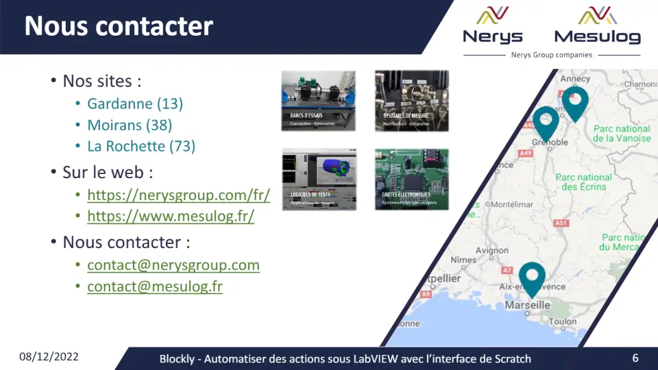Nous contacter – diapositive 6