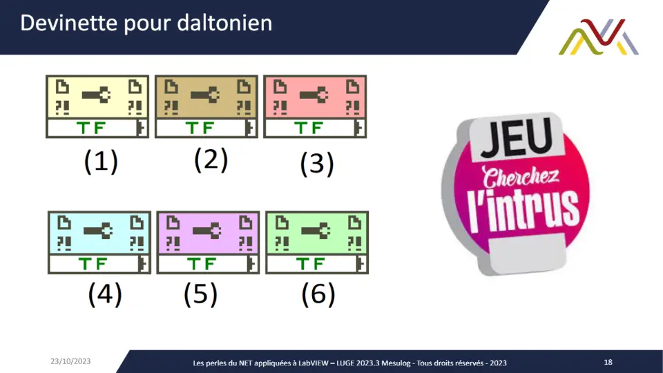 Devinette pour daltonien – diapositive 18