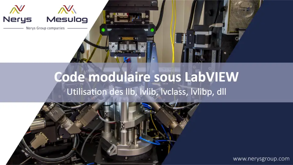 Code modulaire sous LabVIEW – diapositive 1