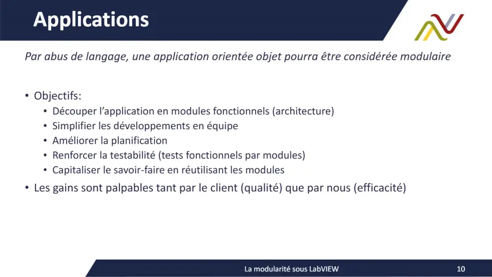 Applications – diapositive 10