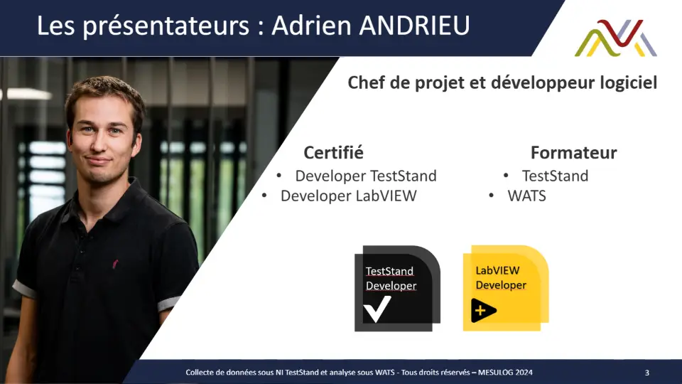 Les présentateurs : Adrien ANDRIEU – diapositive 3