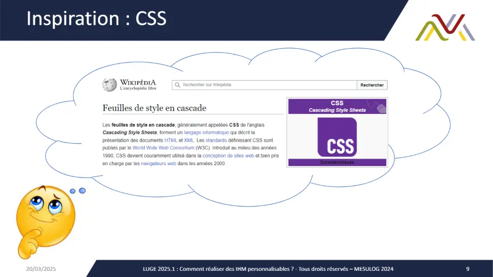 Inspiration : CSS – diapositive 9