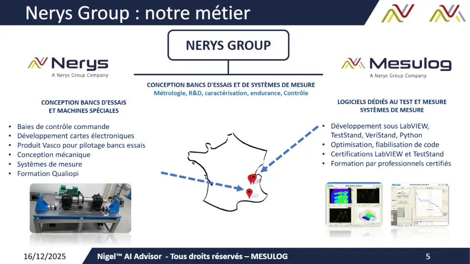 Nerys Group : notre métier – diapositive 5