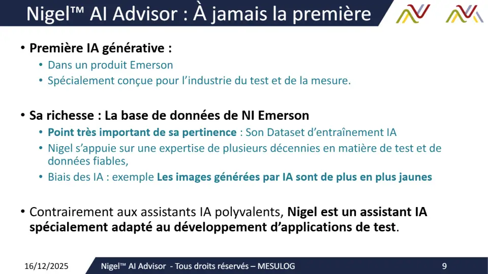 Nigel AI Advisor : À jamais la première – diapositive 9