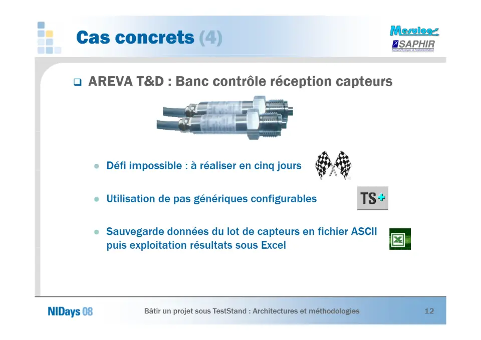 Bâtir un projet sous TestStand – diapositive 12