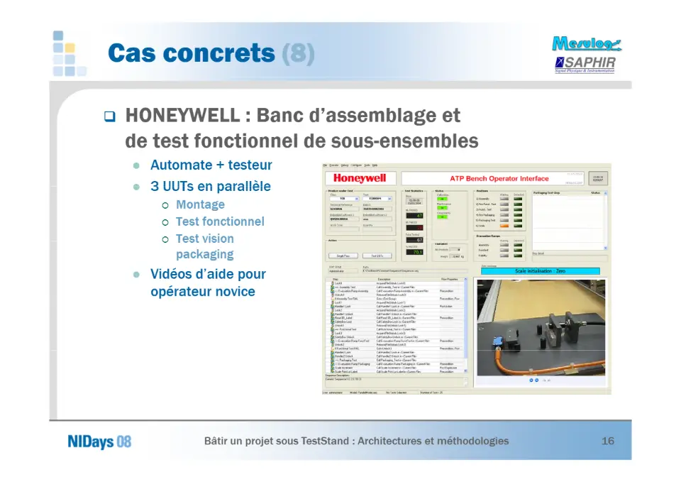 Bâtir un projet sous TestStand – diapositive 16