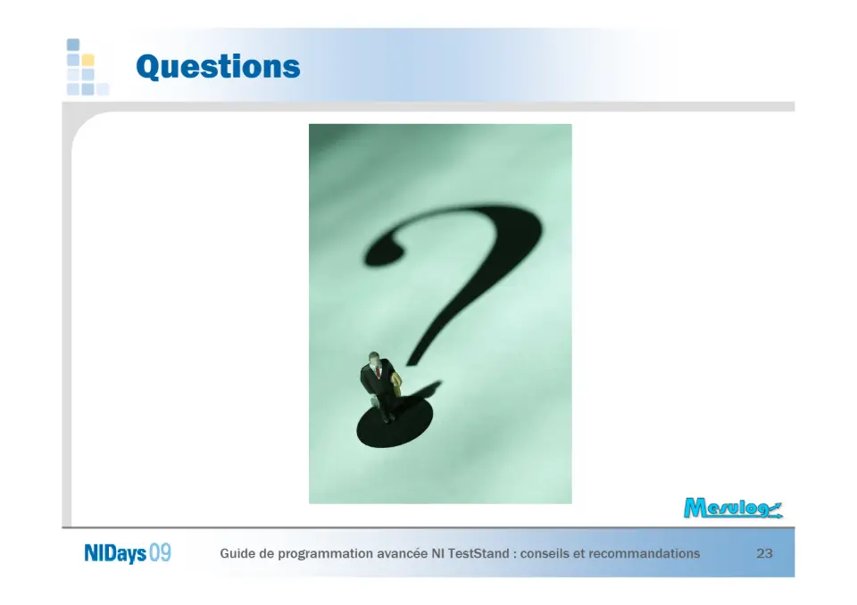 Guide de programmation avancée NI TestStand – diapositive 23