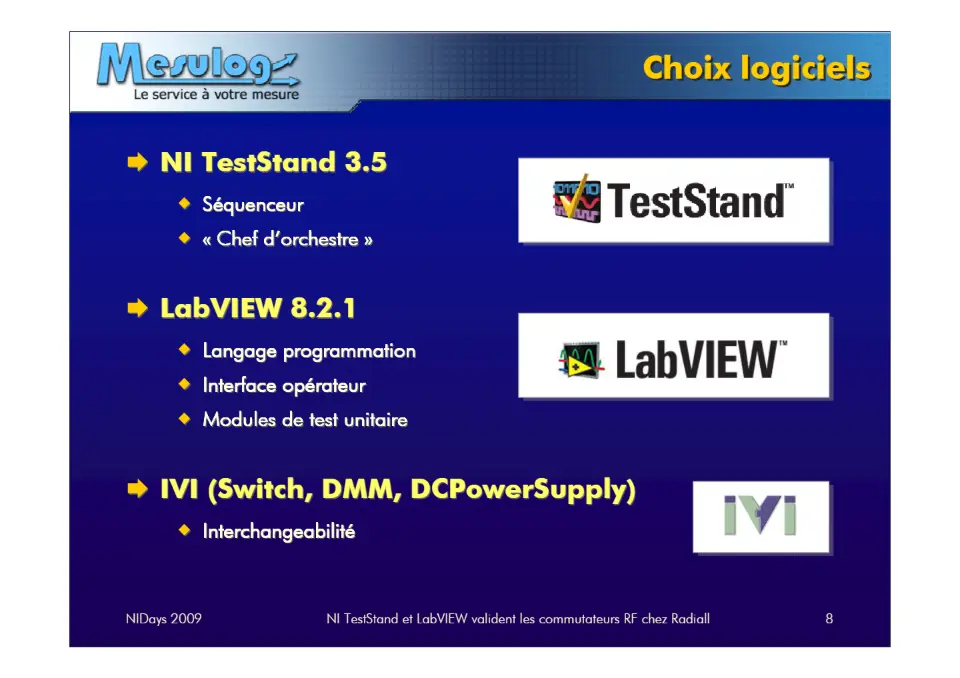 Choix logiciels – diapositive 8