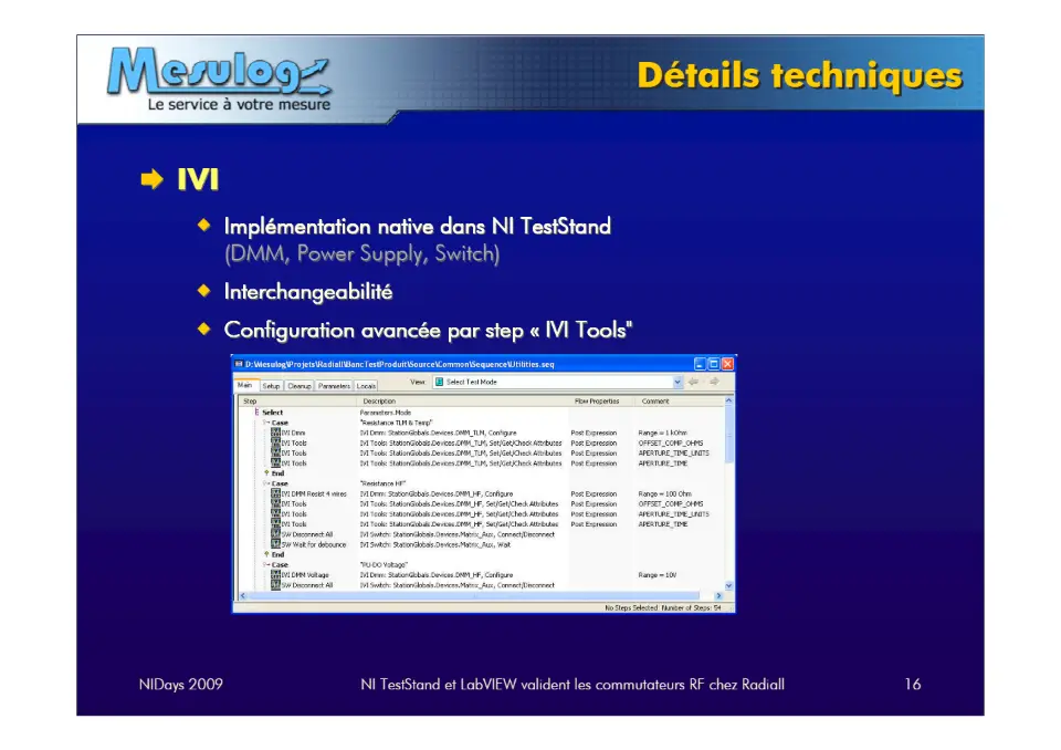 Détails techniques – diapositive 16
