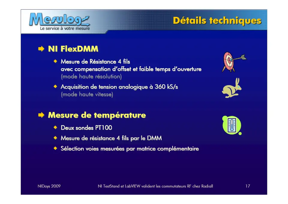Détails techniques – diapositive 17