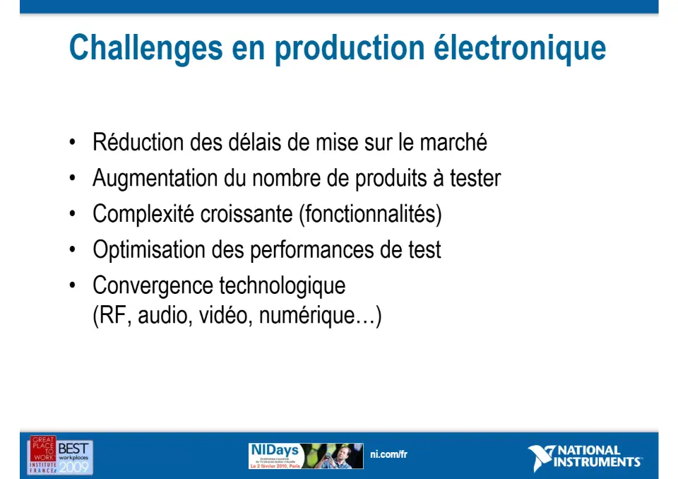 Développez vos systèmes automatisés de tests et de validation plus rapidement avec NI TestStand – diapositive 3