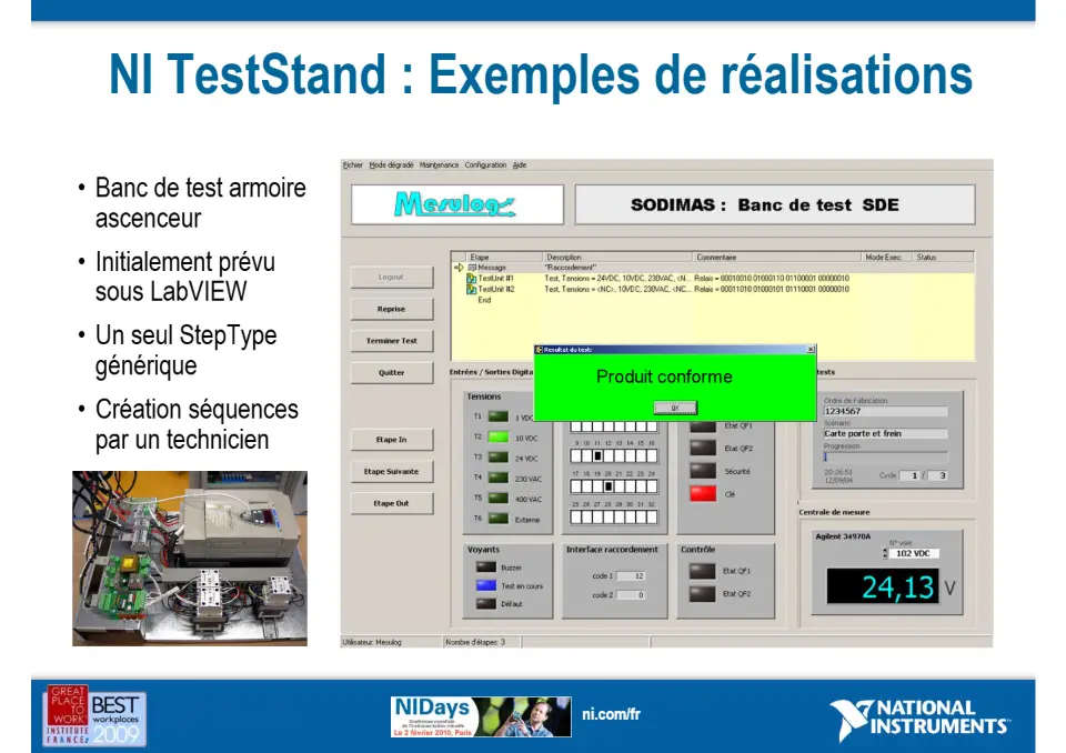 Développez vos systèmes automatisés de tests et de validation plus rapidement avec NI TestStand – diapositive 10