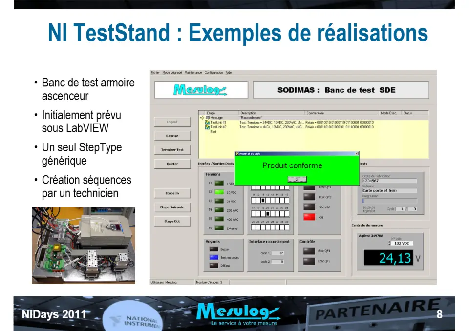 Introduction au séquenceur de test NI TestStand et exemple d'utilisation chez RADIALL pour le test de commutateurs HF spatialisés – diapositive 8