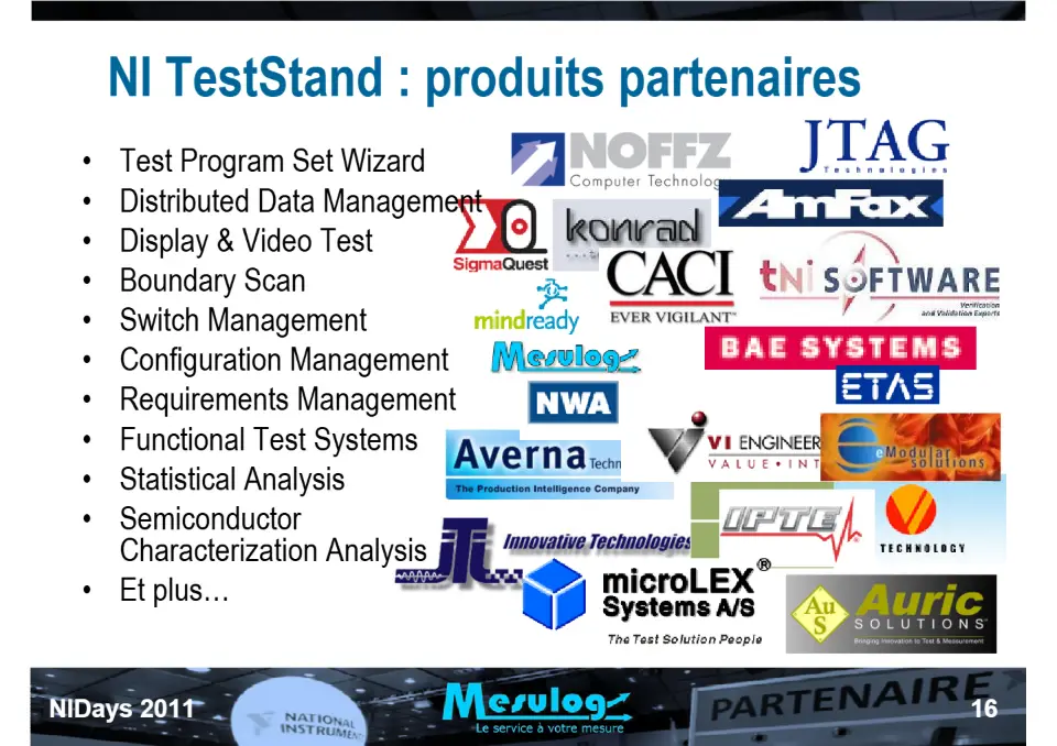 Introduction au séquenceur de test NI TestStand et exemple d'utilisation chez RADIALL pour le test de commutateurs HF spatialisés – diapositive 16