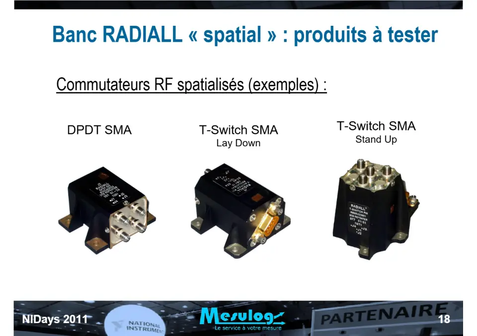 Introduction au séquenceur de test NI TestStand et exemple d'utilisation chez RADIALL pour le test de commutateurs HF spatialisés – diapositive 18