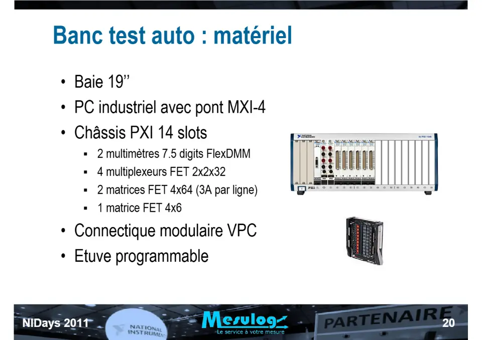 Introduction au séquenceur de test NI TestStand et exemple d'utilisation chez RADIALL pour le test de commutateurs HF spatialisés – diapositive 20